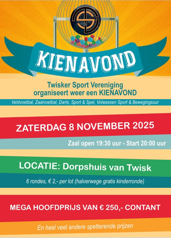 Vooraankondiging Kienavond TSV 2025