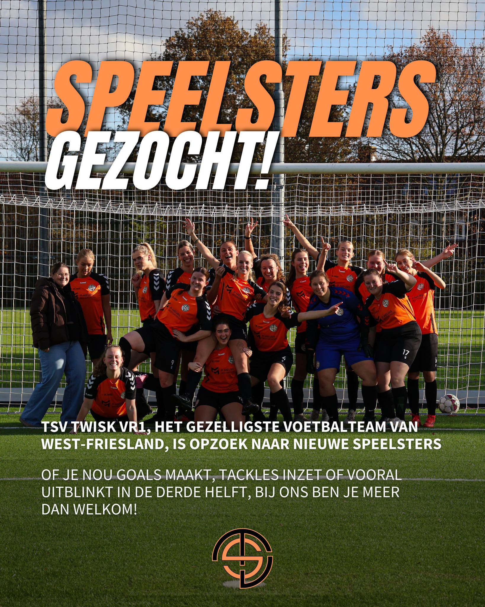 Speelsters gezocht voor TSV Twisk VR1